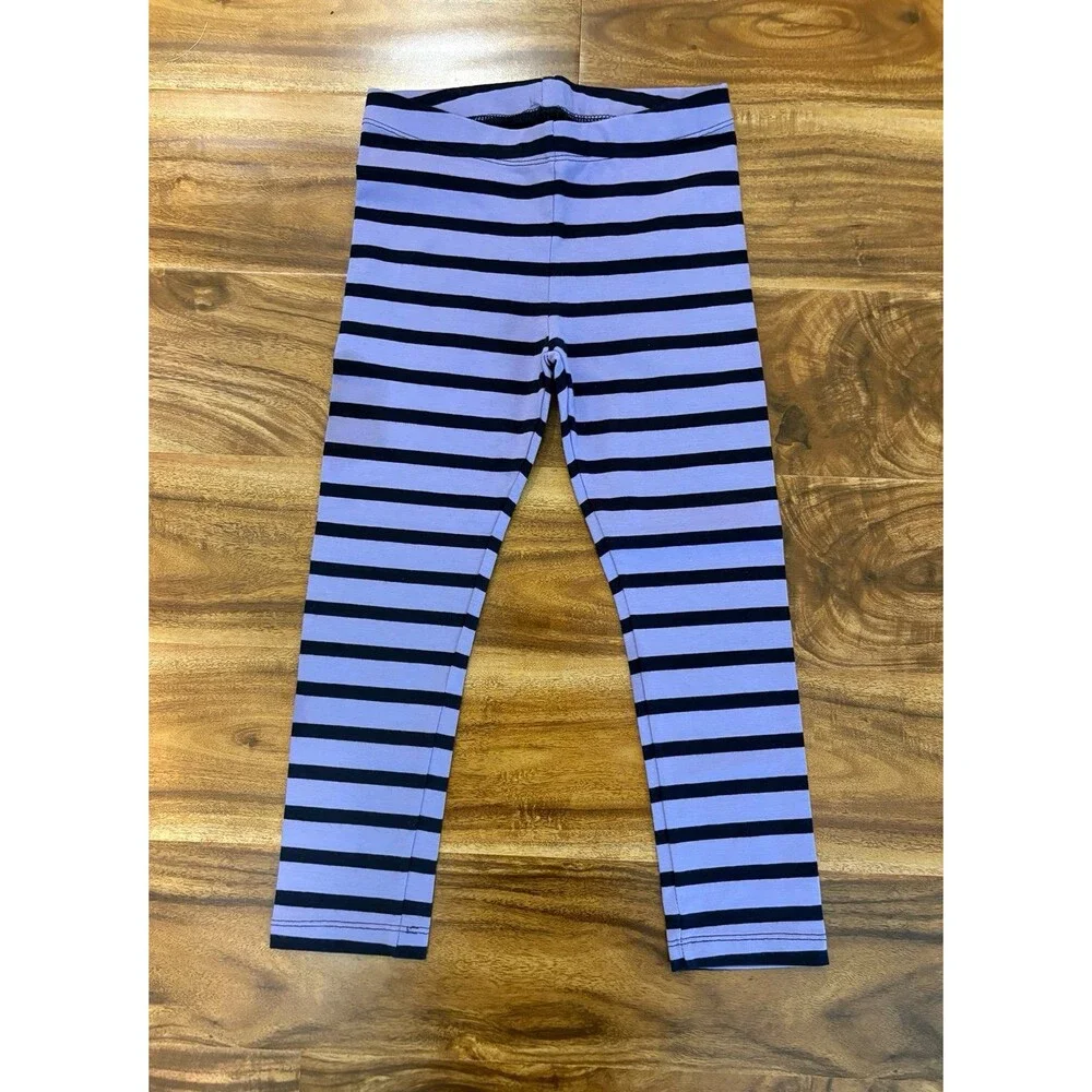 NWOT Primary Leggings, Iris/Navy Stripes, Size 5T